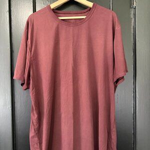 👕🍋 Men's Lululemon The Fundamental T-Shirt Breeze Dye Red Merlot